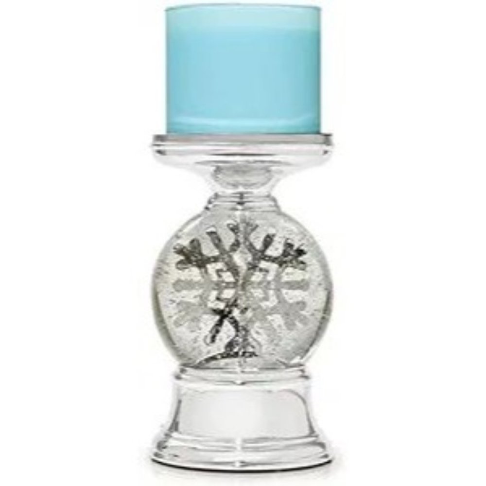 BATH BODY WORKS SNOWFLAKE SNOW GLOBE PEDESTAL